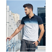 Fit Ombre Mesh Short Sleeve Classic Polo Shirt